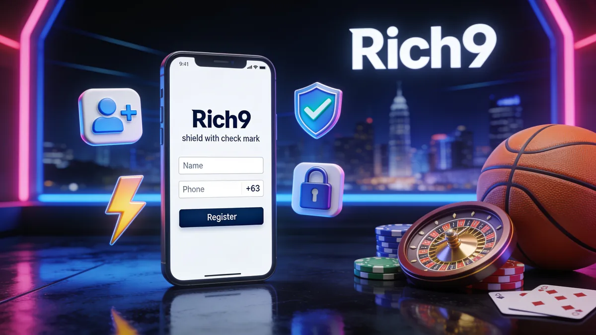 rich9 casino in the Philippines — How to Register at Rich9 Casino