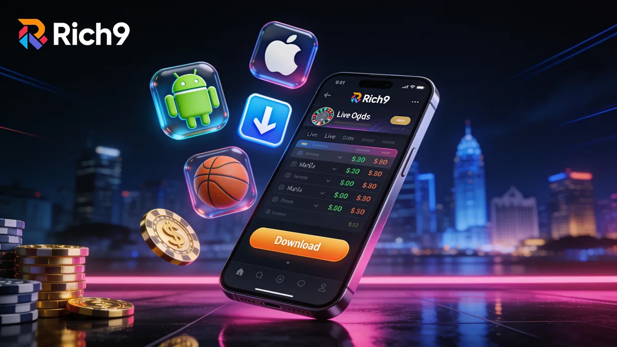 Registering on the Rich9 Mobile App for players in the Philippines